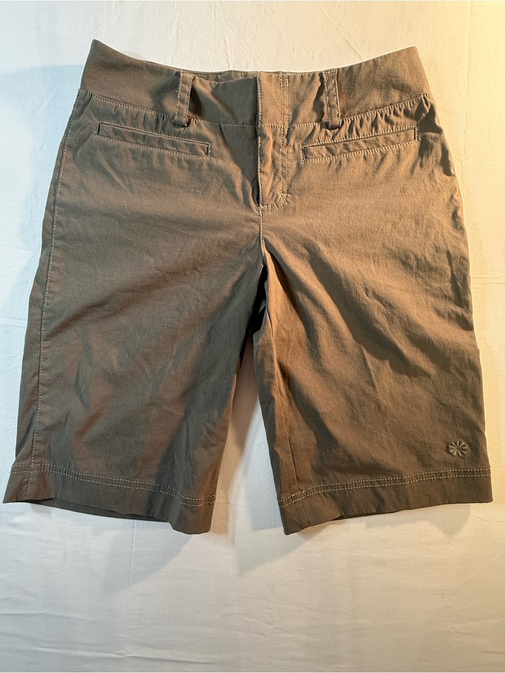 Athleta Dark Brown/Charcoal Active Shorts with Branded Tag